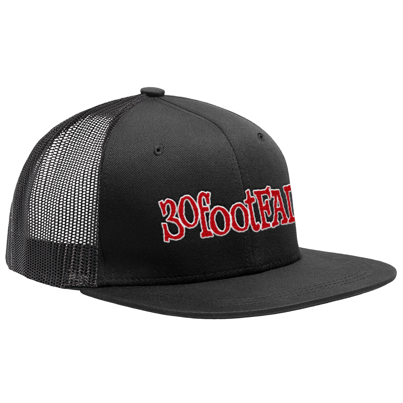 30footFALL - "Logo" (Trucker Cap) (Black)