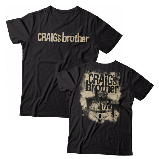 CRAIG'S BROTHER - "Easily Won, Rarely Deserved" (Black) (T-Shirt)