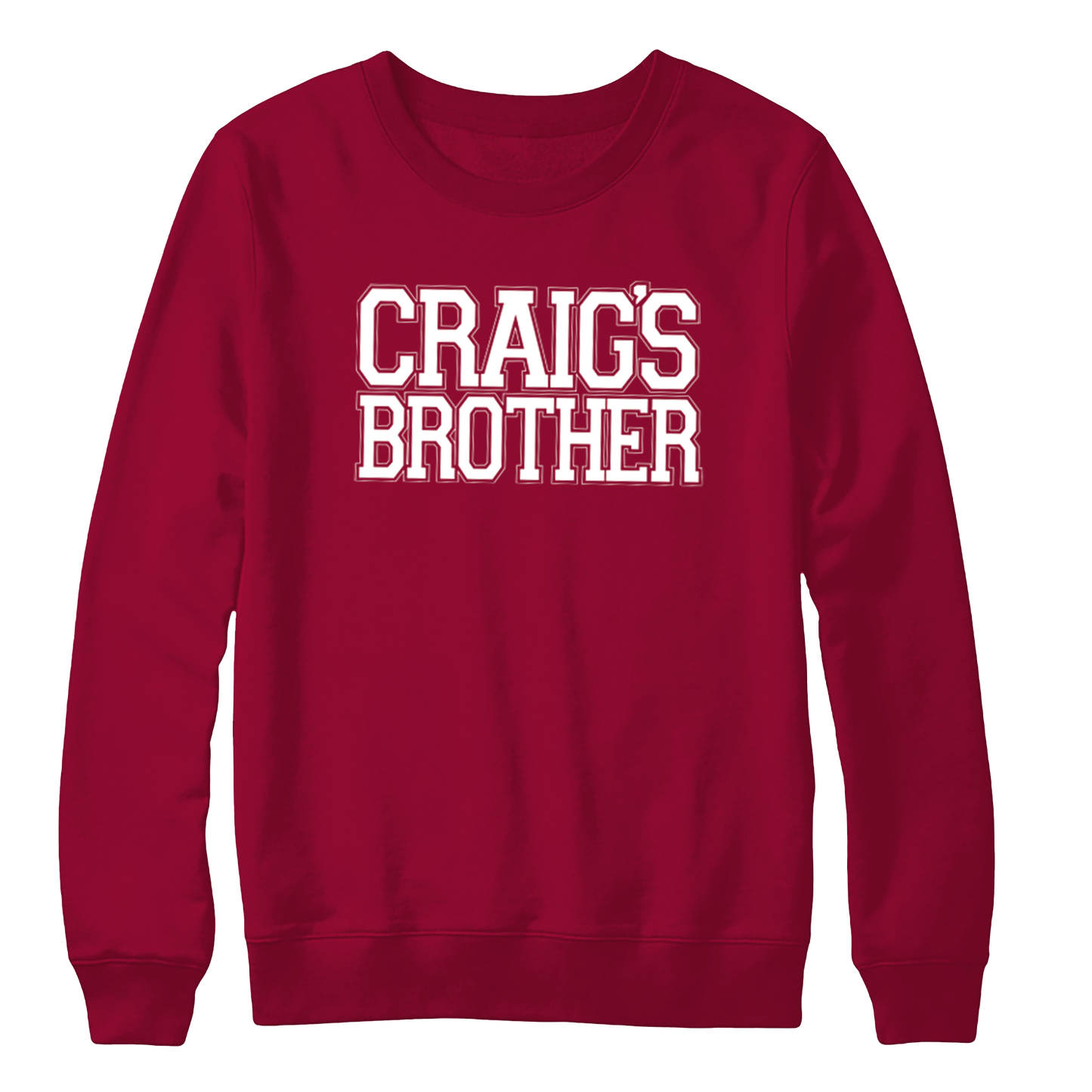 CRAIG'S BROTHER - "Homecoming Logo" (Cardinal Red) (Crewneck Sweatshirt)