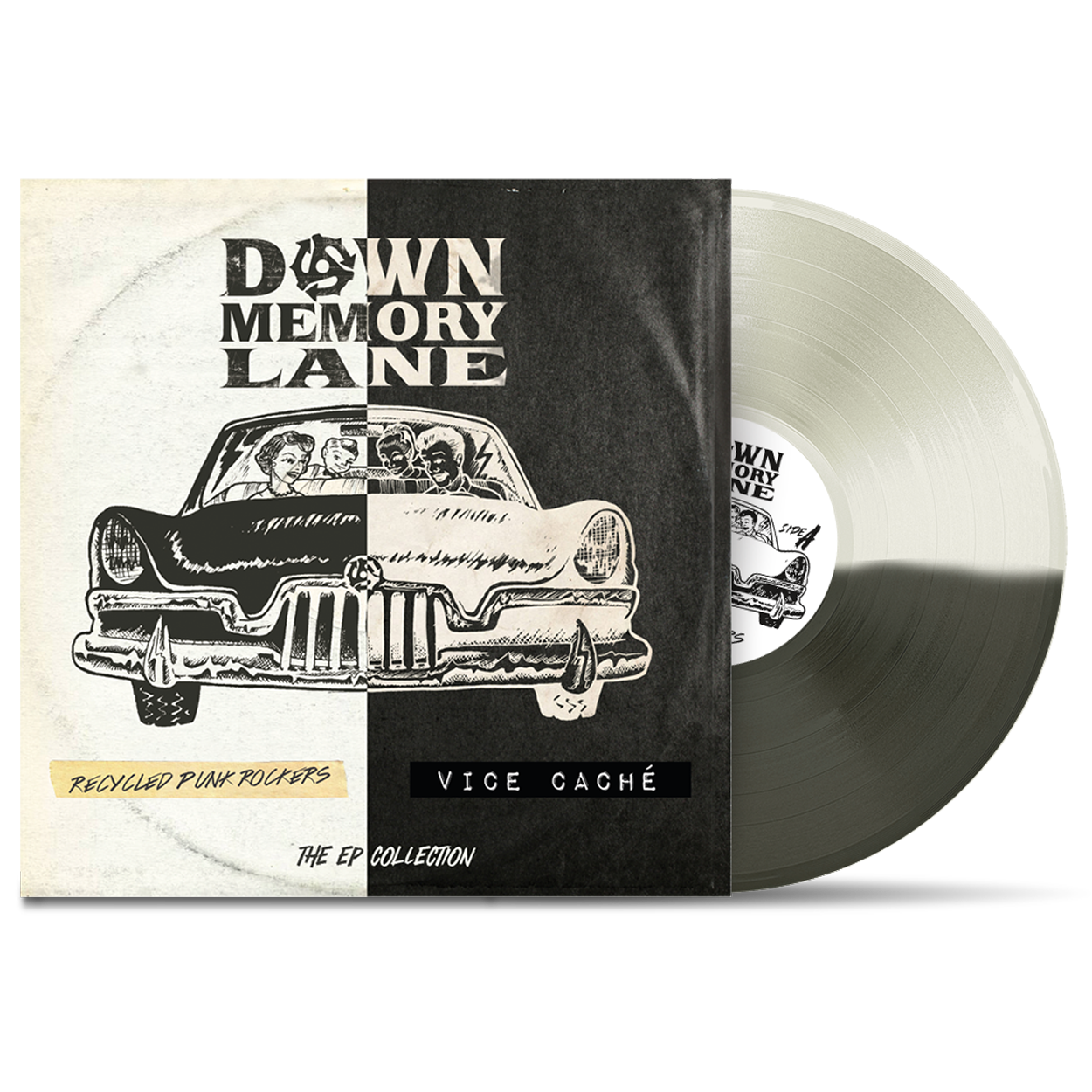 DOWN MEMORY LANE - "Recycled Punk Rockers / Vice Caché" (LP)