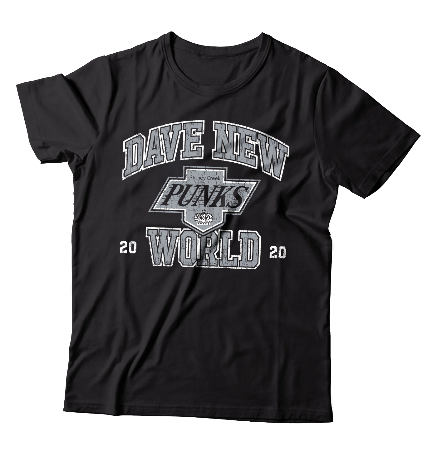 DAVE NEW WORLD - "Stoney Creek Punks" (Black) (T-Shirt)