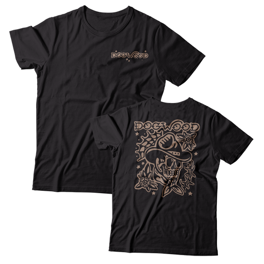 DOGWOOD - "Skull Cowboy" (Black) (T-Shirt)