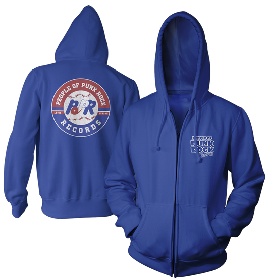 POPR Records "Expos Logo" (Royal Blue) (Zip Hoodie)