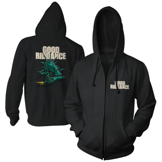 GOOD RIDDANCE - "Liberty Statue" (Black) (Zip Hoodie)