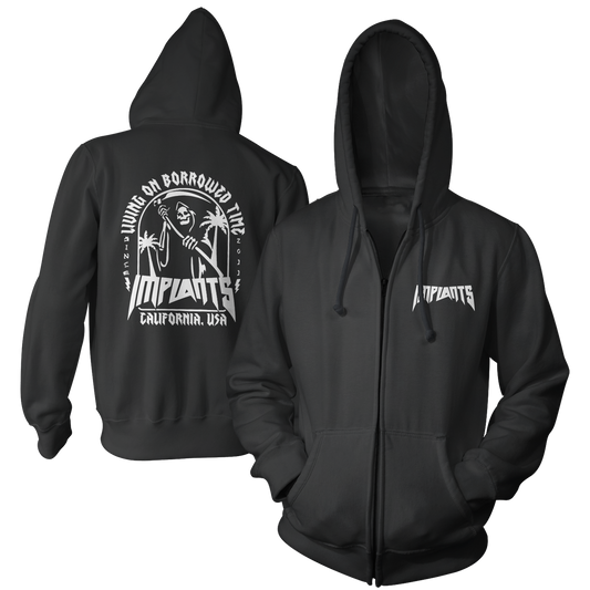 IMPLANTS - "Reaper" (Black) (Zip Hoodie)