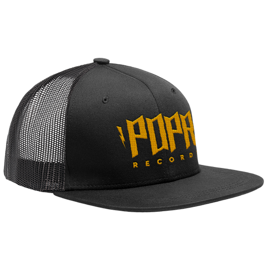 POPR Records - "Mute Logo" (Black) (Trucker Cap)