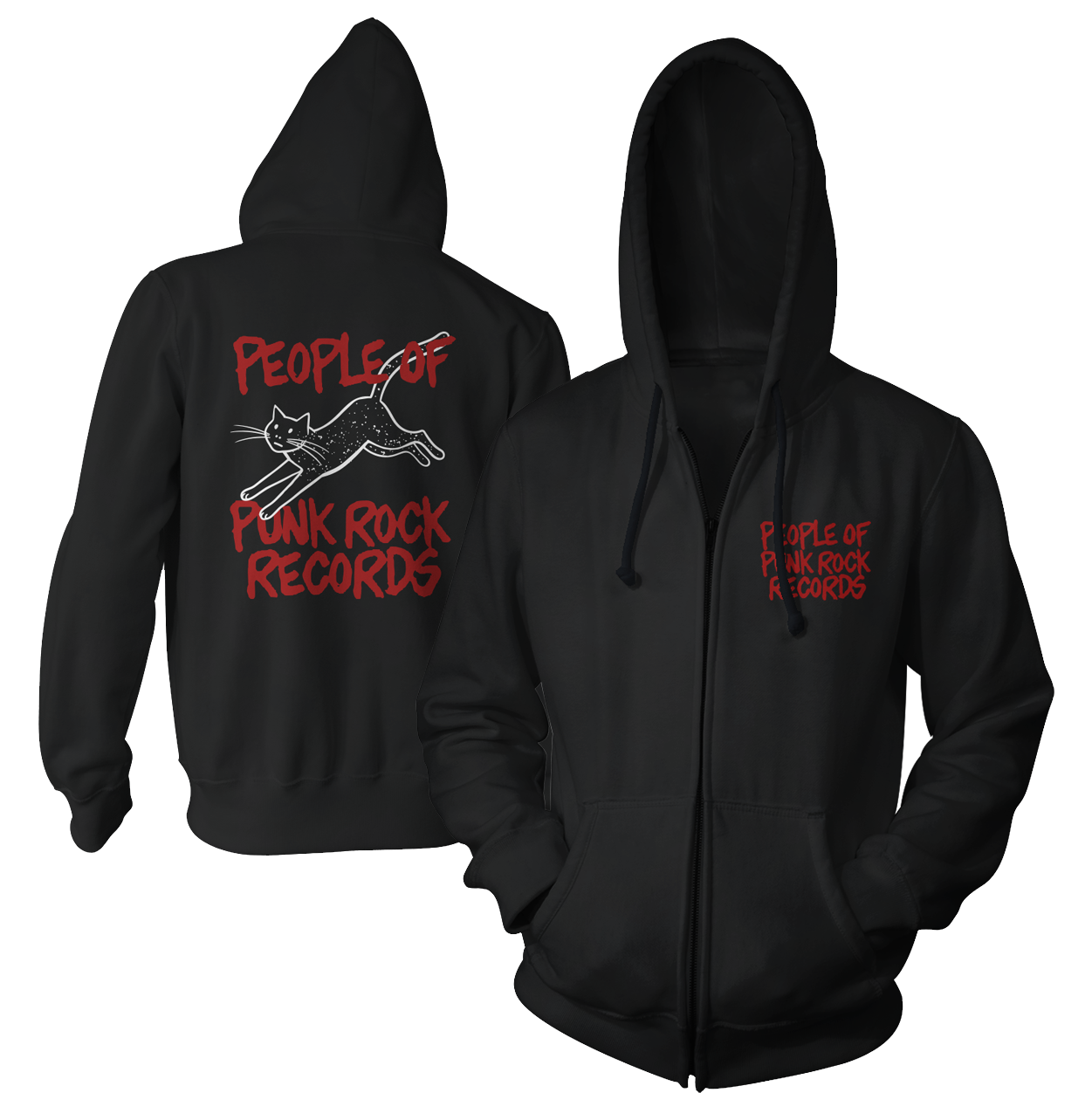 POPR Records - "Minor Threat Meow" (Zip Hoodie)
