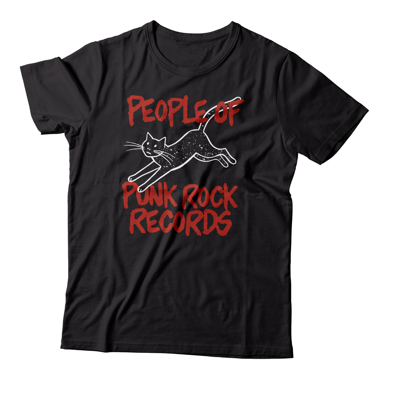 POPR Records - "Minor Threat Meow" (Black) (T-Shirt)