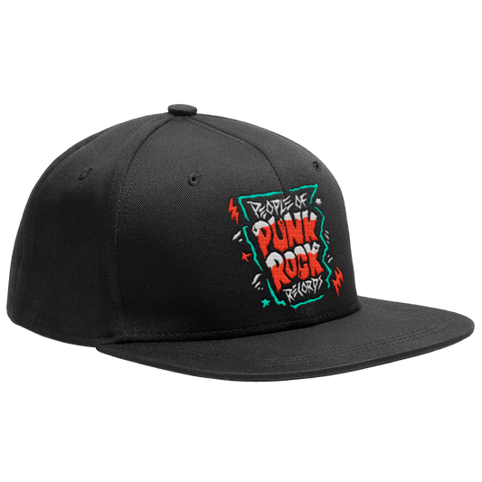 POPR Records - "Dead Logo" (Black) (Snapback Cap)