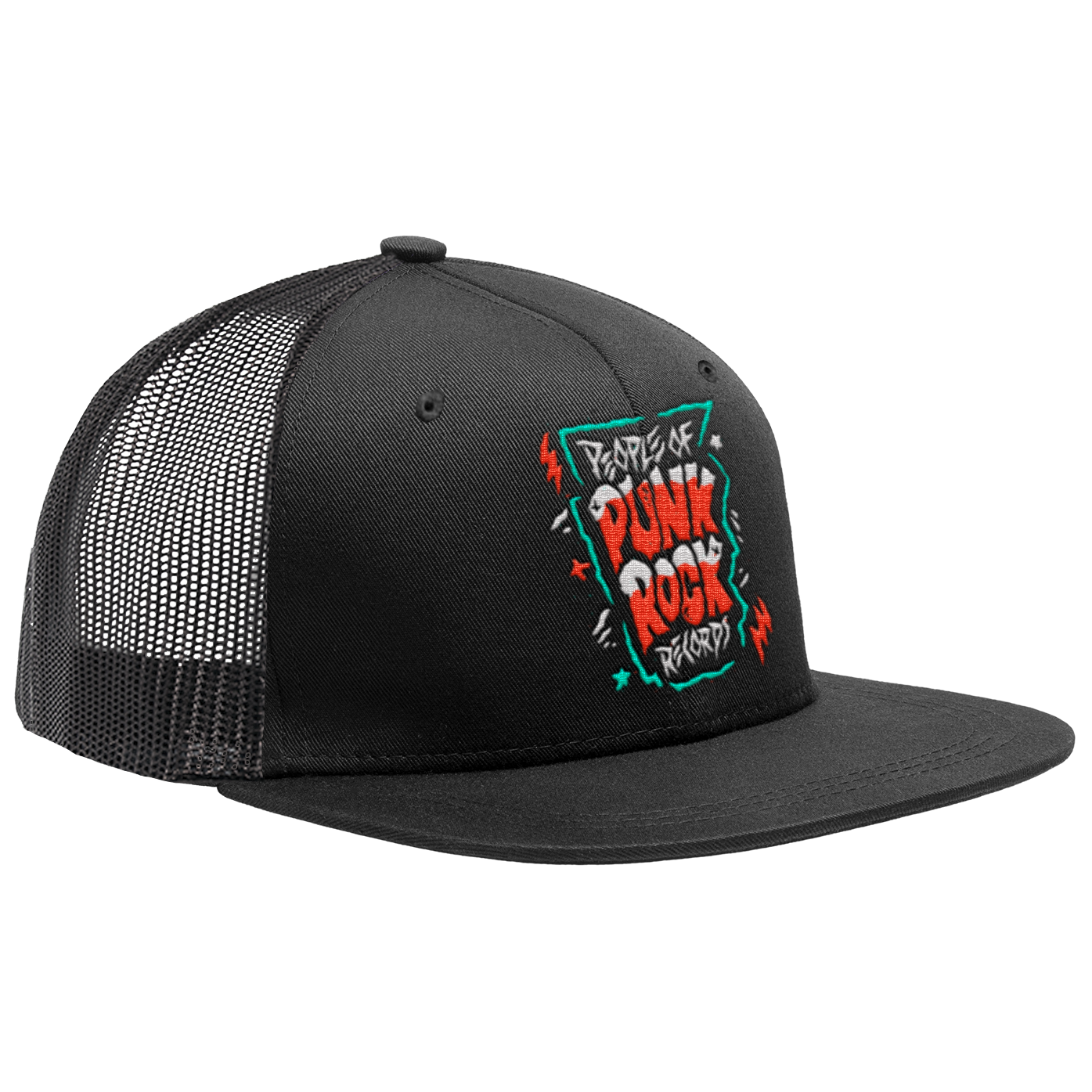 POPR Records - "Dead Logo" (Black) (Trucker Cap)