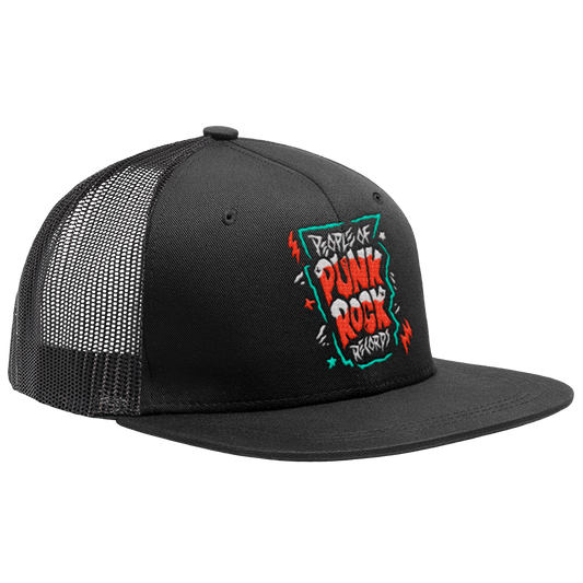 POPR Records - "Dead Logo" (Black) (Trucker Cap)