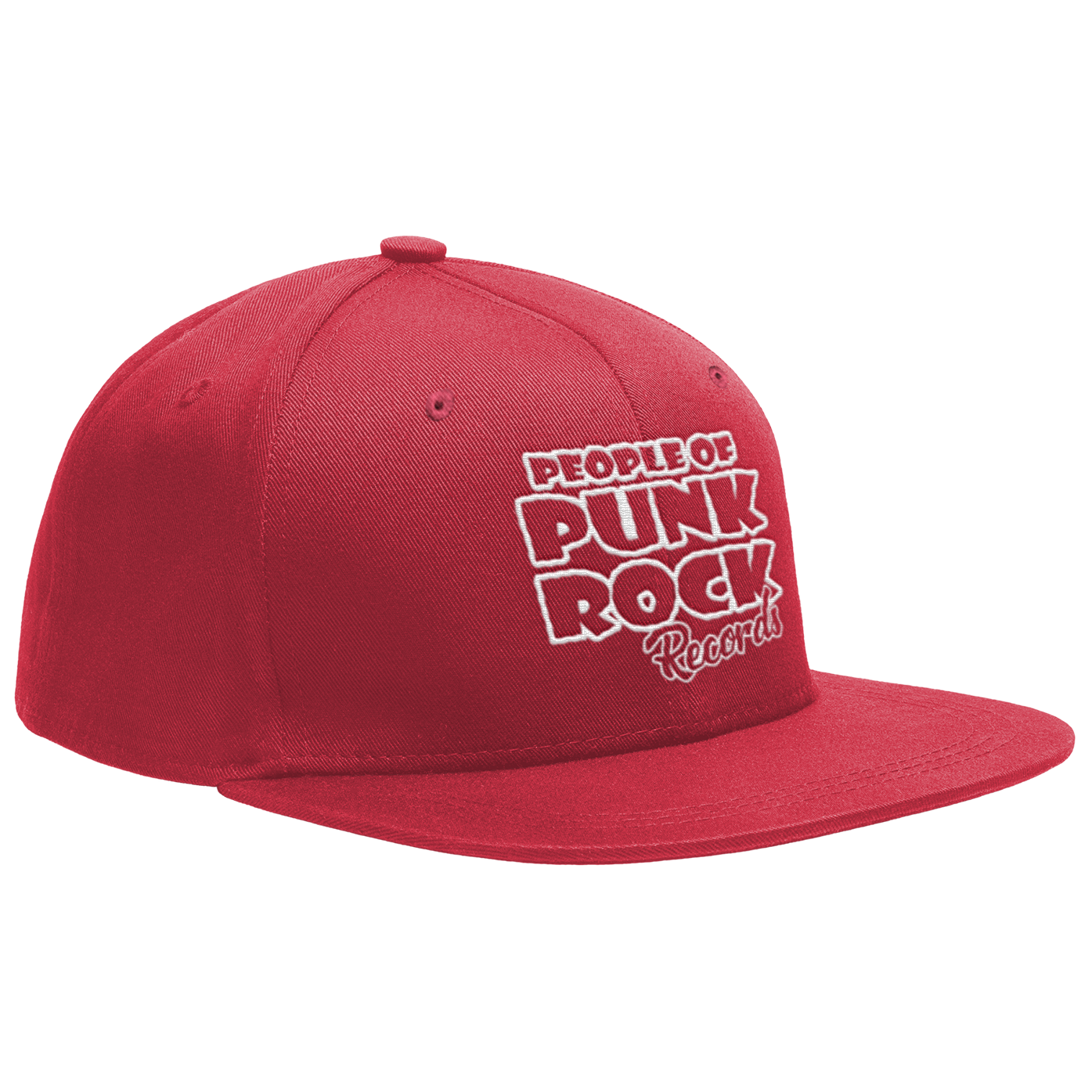 POPR Records - "White Logo" (Wine Red) (Snapback Cap)