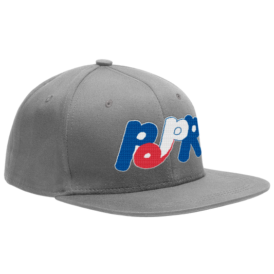 POPR Records - "Expos Logo" (Snapback Cap) (Silver)