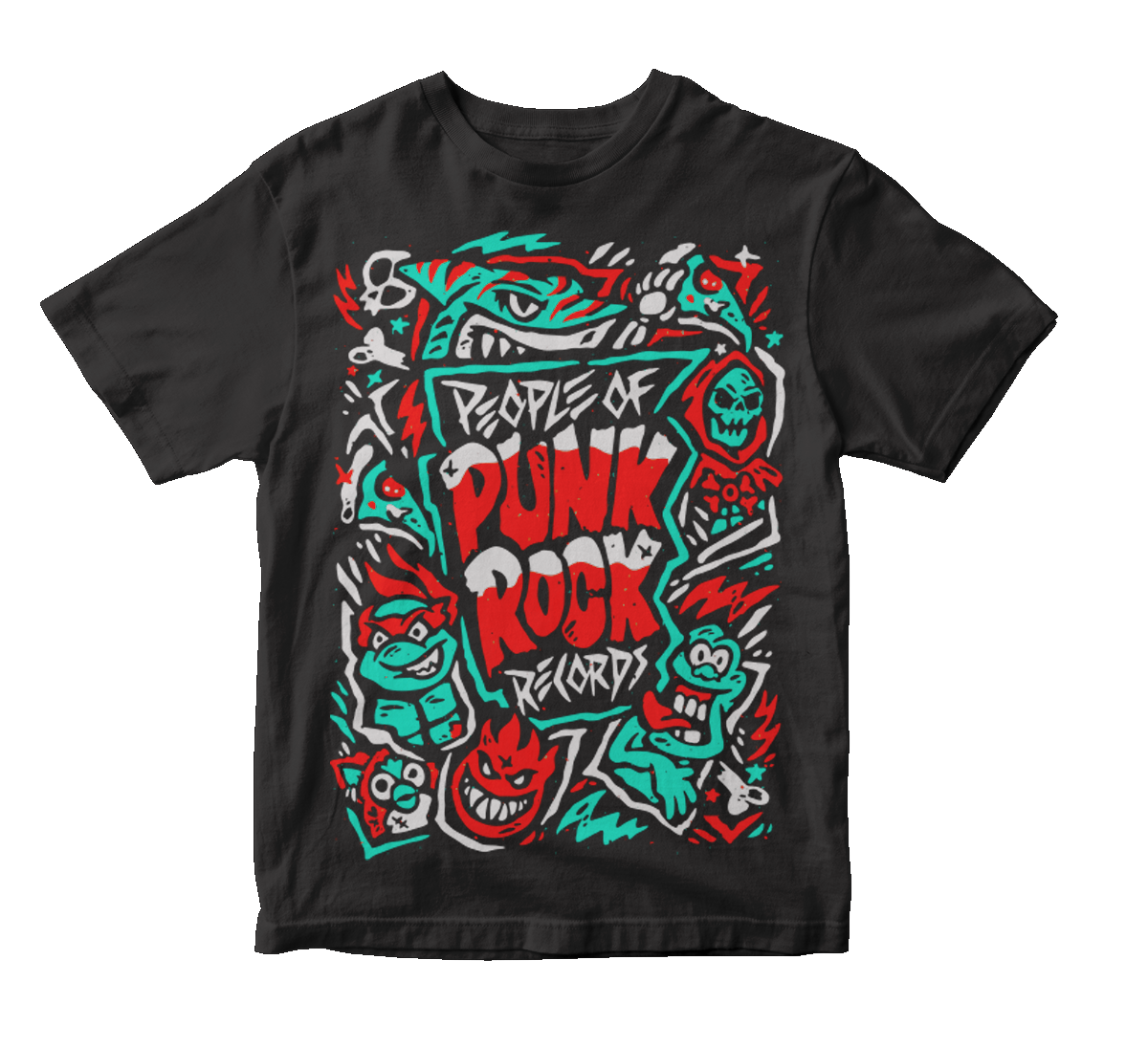 POPR Records - "Dead Logo" (Black) (Youth T-Shirt)