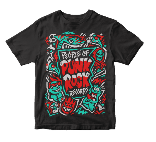 POPR Records - "Dead Logo" (Black) (Youth T-Shirt)