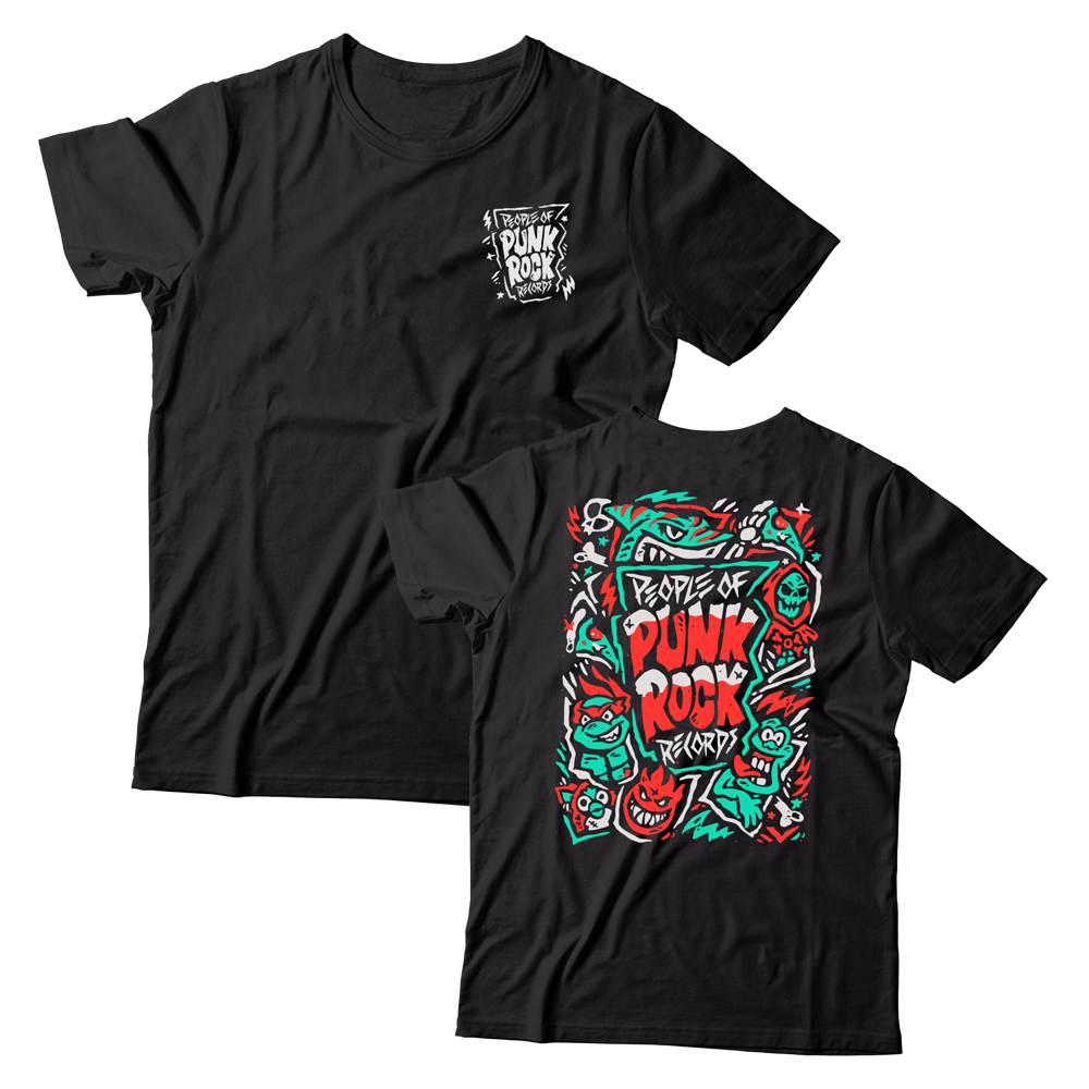 POPR Records - "Dead Logo" (Black) (T-Shirt)