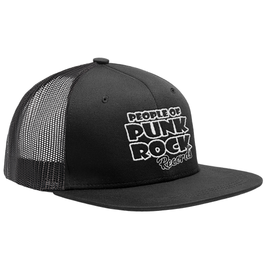 POPR Records - "White Logo" (Black) (Trucker Cap)