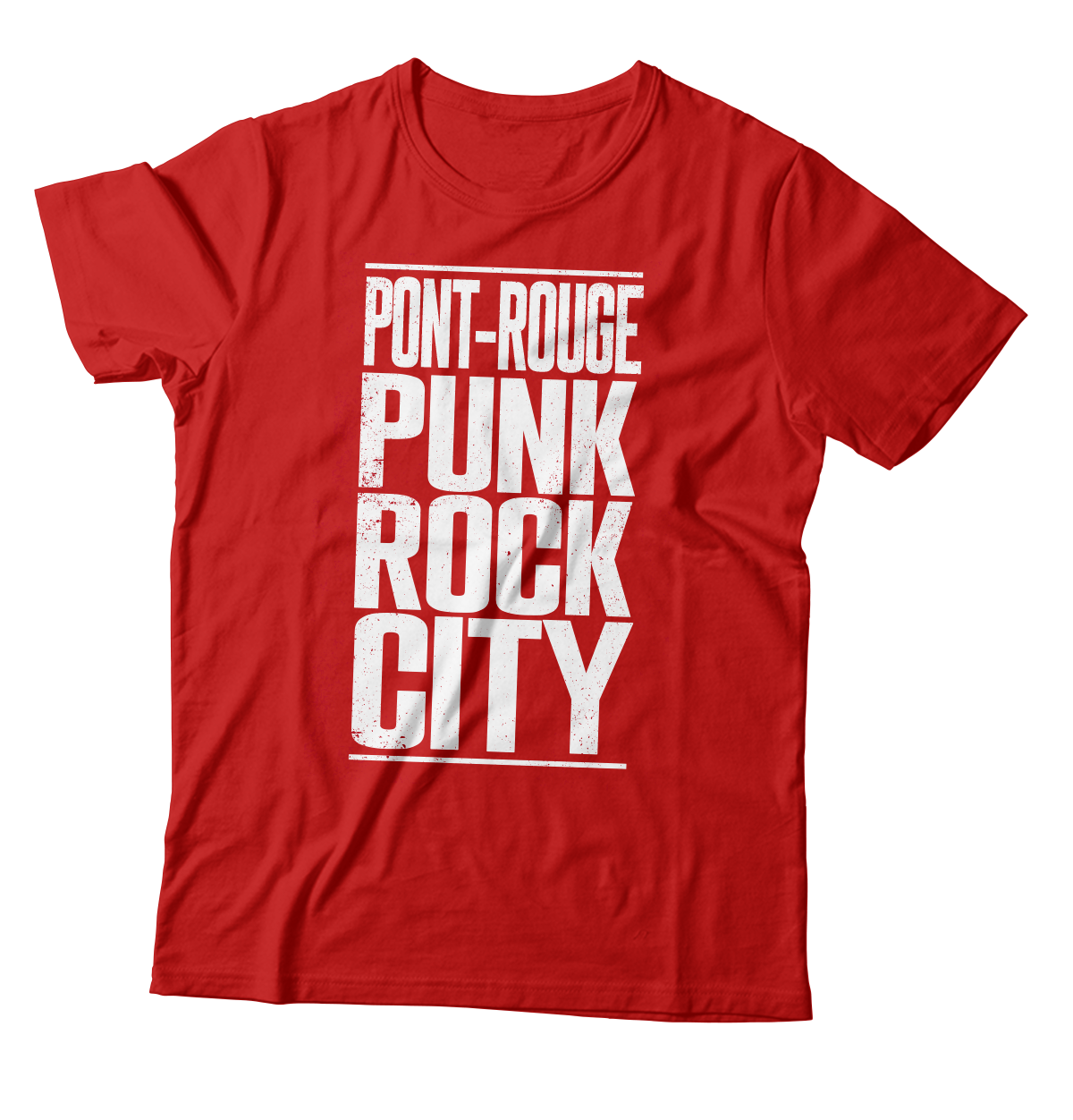 RED BRIDGE FEST - "Pont-Rouge Punk Rock City" (Red) (T-Shirt)