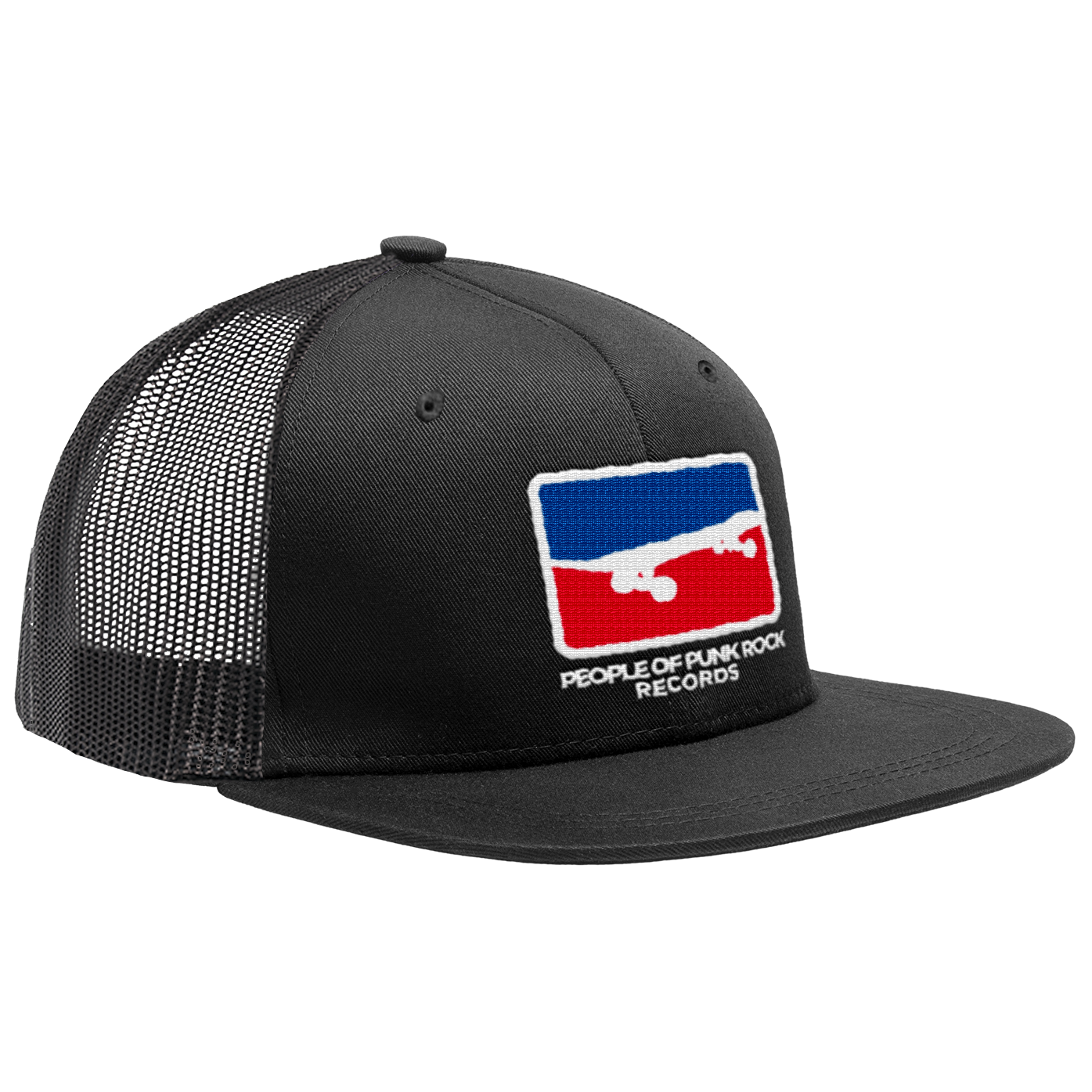 POPR Records - "Skateboard Logo 2025" (Black) (Trucker Cap)