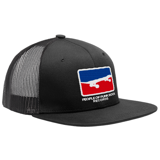 POPR Records - "Skateboard Logo 2025" (Black) (Trucker Cap)