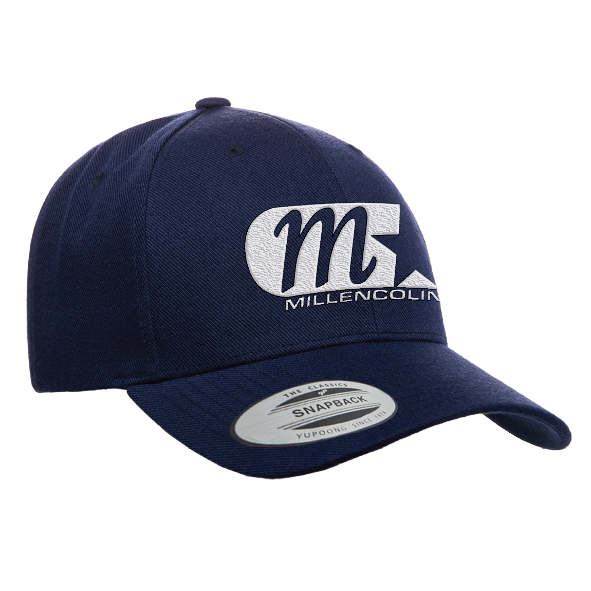 MILLENCOLIN - "M Logo" (Navy Blue) (Curved Visor - Snapback Cap)