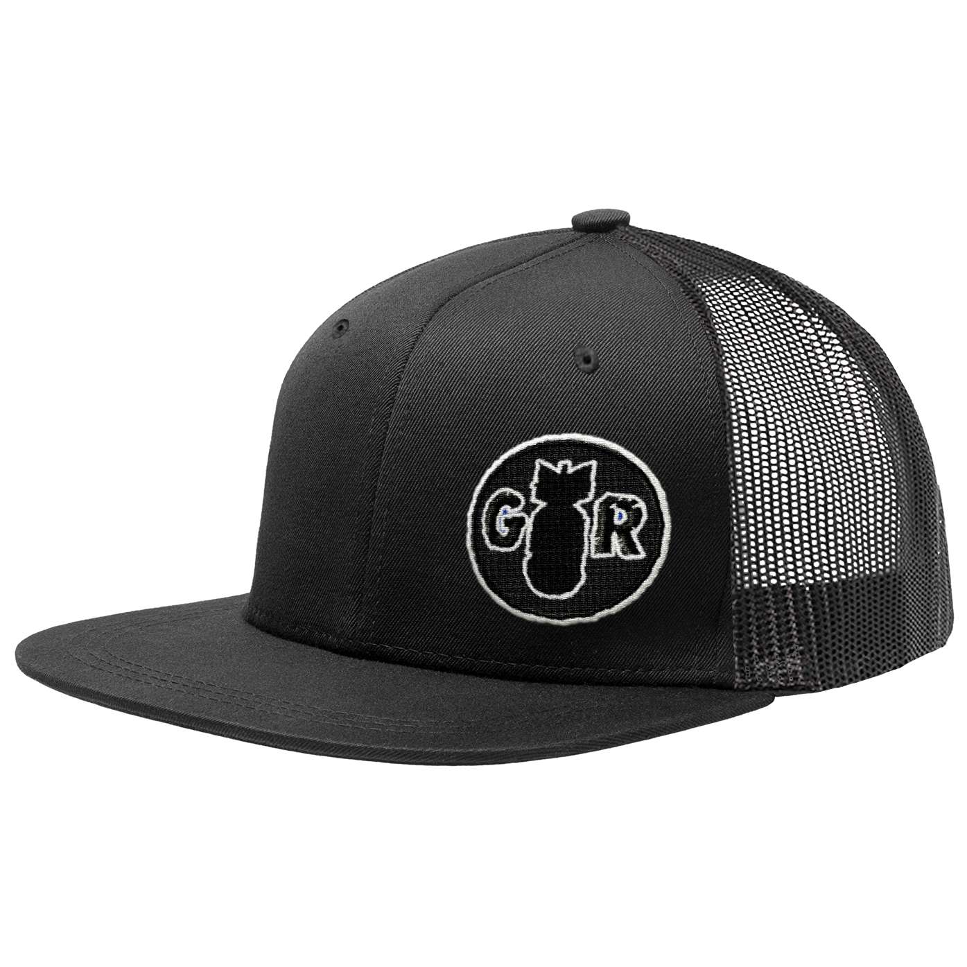 GOOD RIDDANCE - "GR Bomb / Black Embroidery" (Black) (Trucker Cap)
