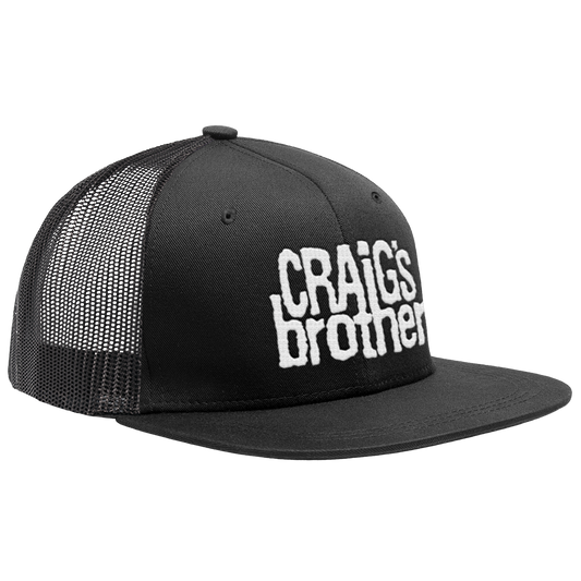 CRAIG'S BROTHER - "Stacked Logo" (Black) (Trucker Cap)