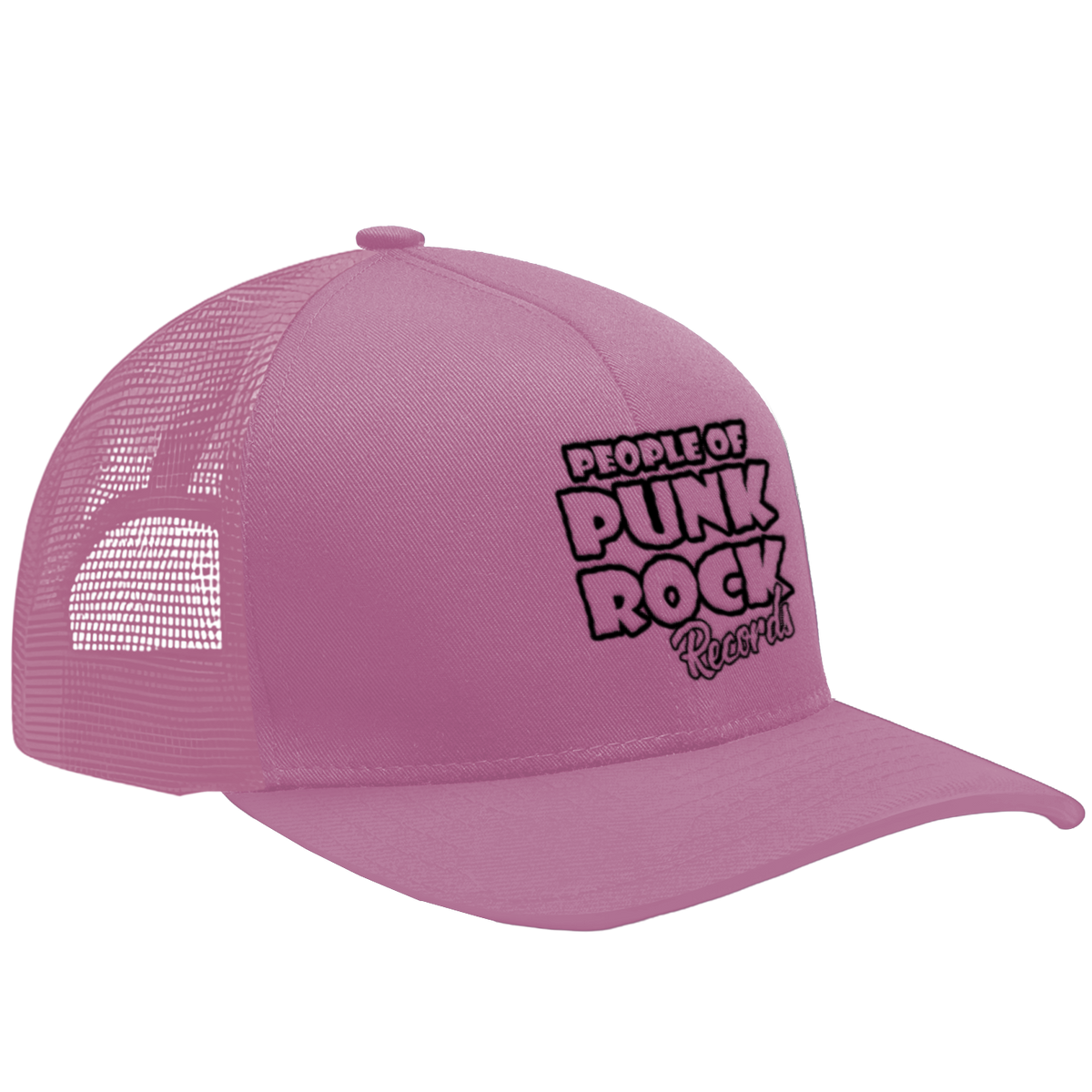 POPR Records - "Original Logo" (Pink) (Curved Visor - Snapback Cap)
