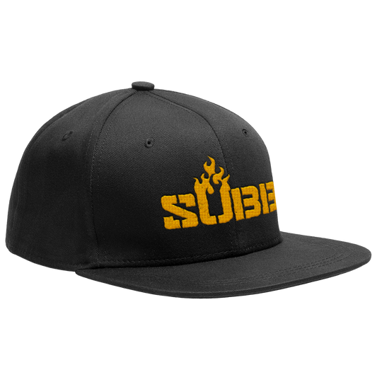 SUBB - "Fire Logo / Orange" (Snapback Cap) (Black)