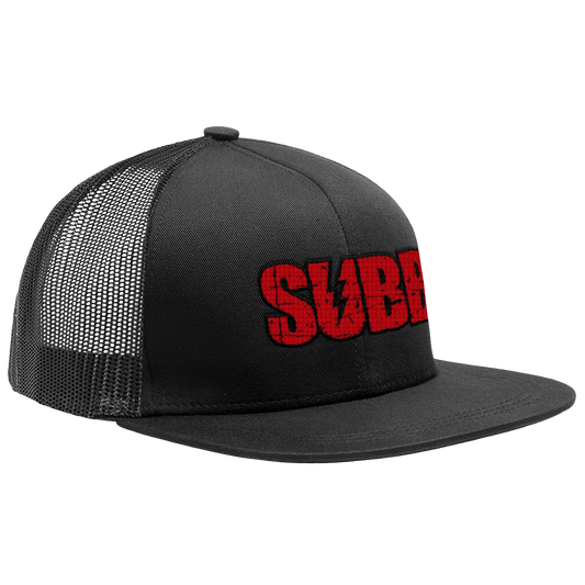 SUBB - "To This Beat Logo / Red" (Trucker Cap) (Black)