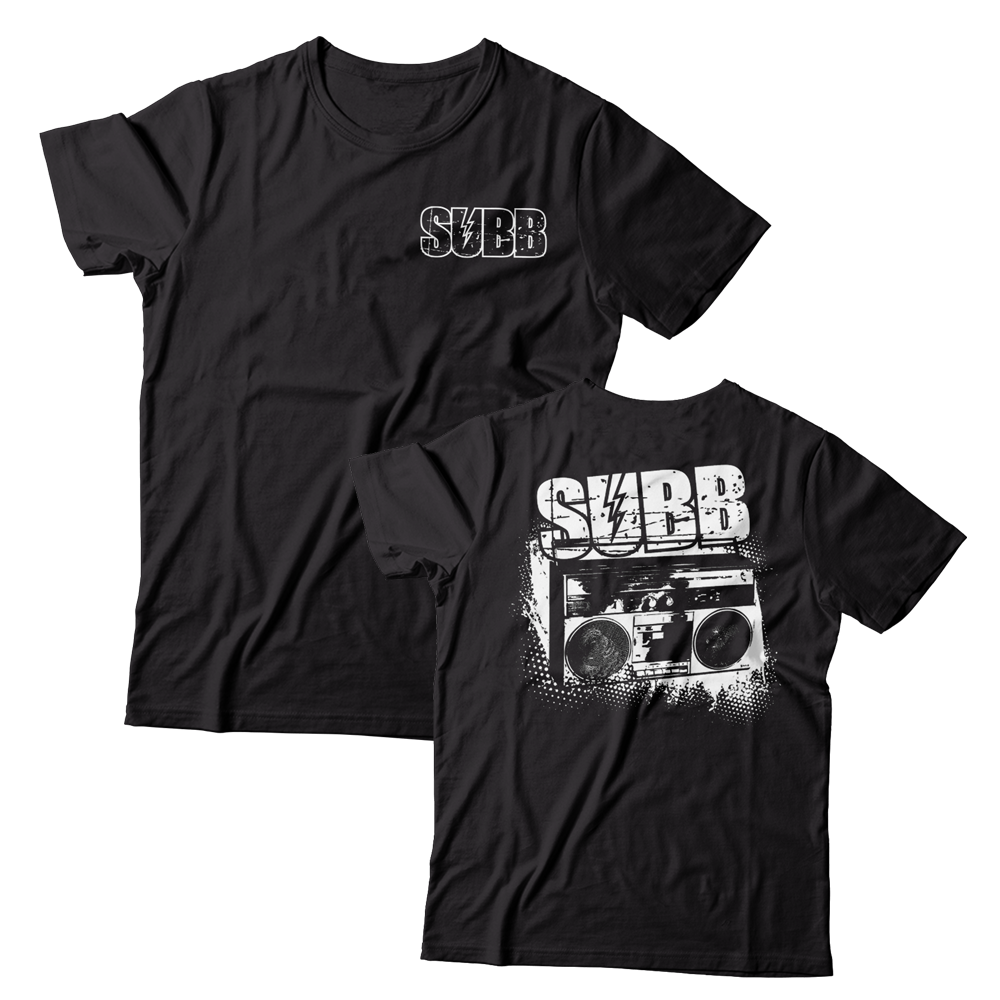 SUBB - "Radio" (Front & Back) (Black) (T-Shirt)