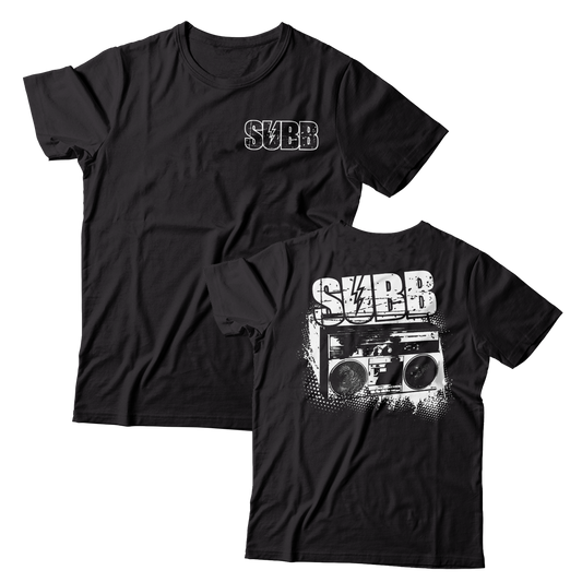 SUBB - "Radio" (Front & Back) (Black) (T-Shirt)