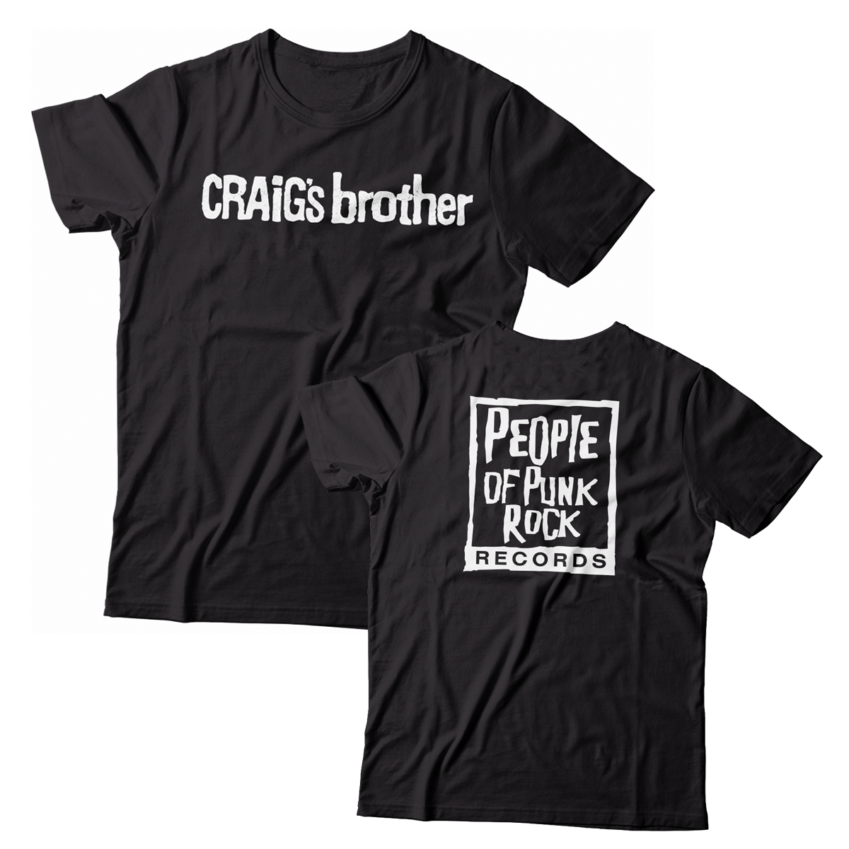 CRAIG'S BROTHER - "POPR & Nail" (Black) (T-Shirt)