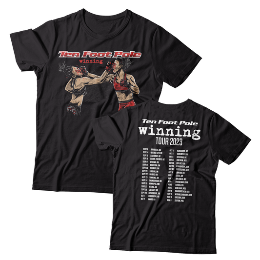 TEN FOOT POLE - "Winning Tour 2023" (Black) (T-Shirt)