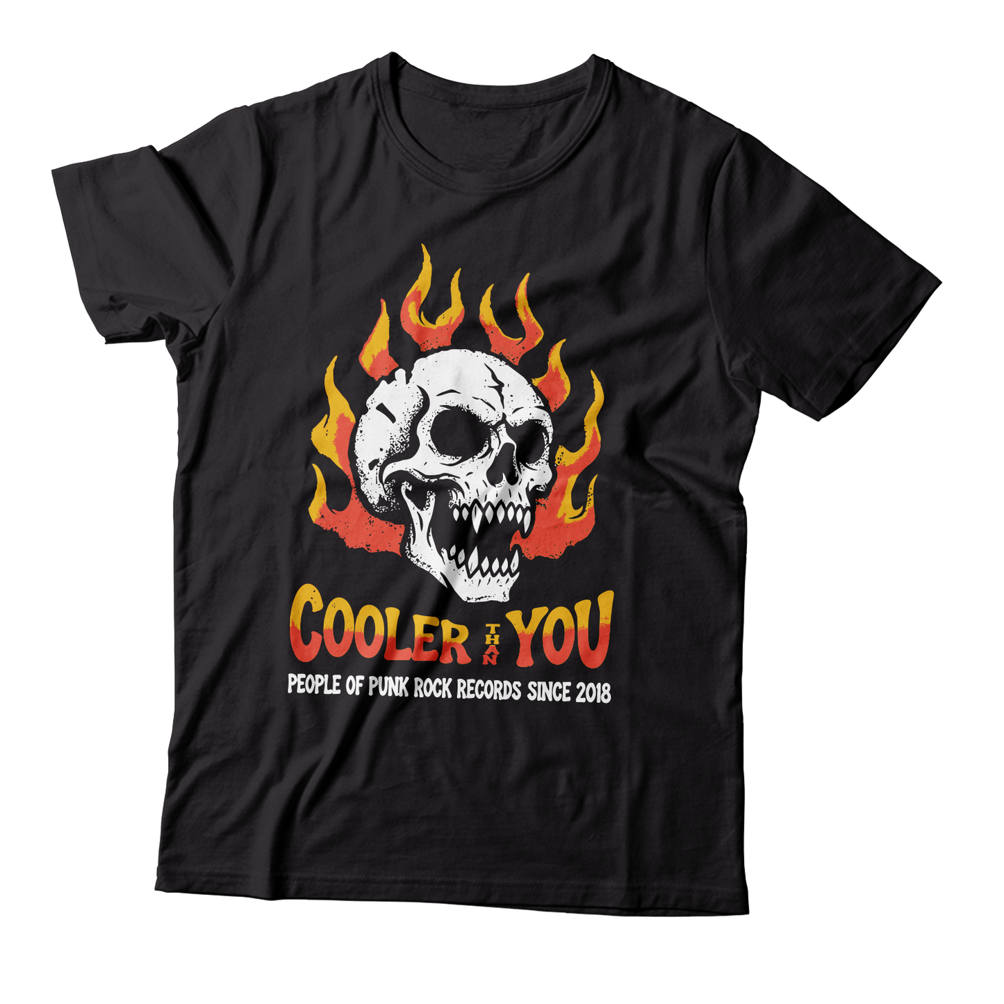 POPR Records - "Cooler Than You Skull" (Black) (T-Shirt)