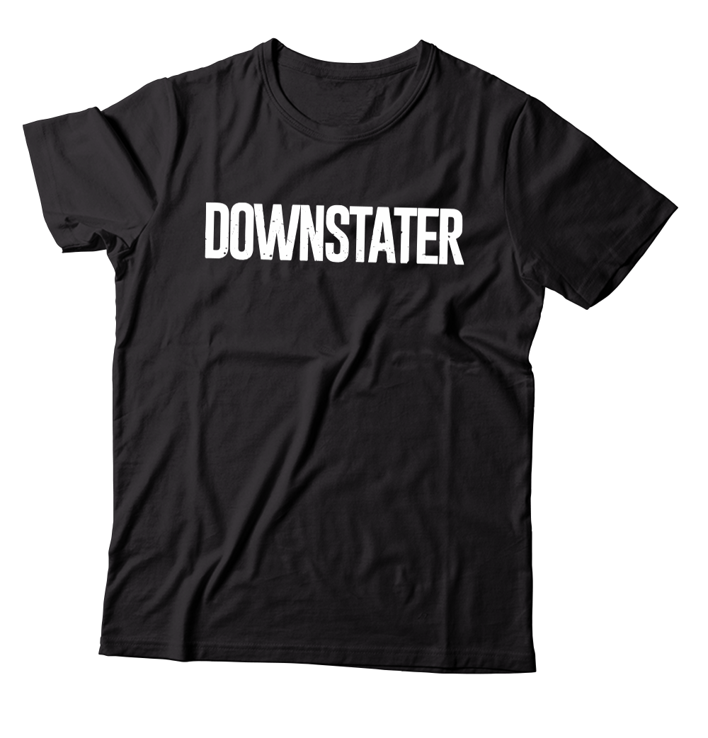 DOWNSTATER - "Logo" (Black) (T-Shirt)