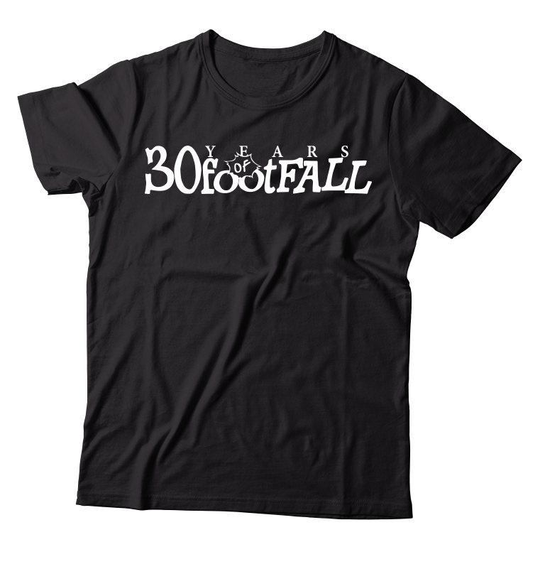 30footFALL - "30 Years" (Black) (T-Shirt)