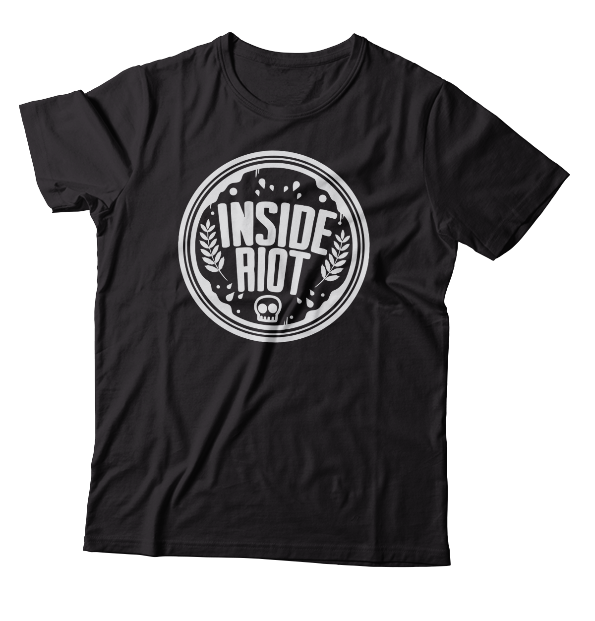 INSIDE RIOT - "Skully Logo" (Black) (T-Shirt)