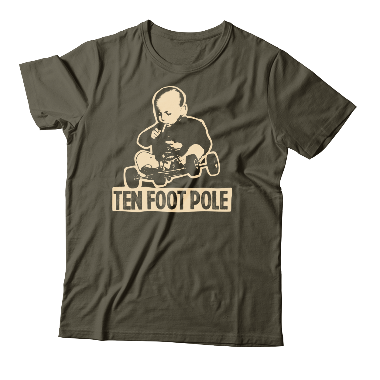 TEN FOOT POLE - "Rev" (Military Green) (T-Shirt)