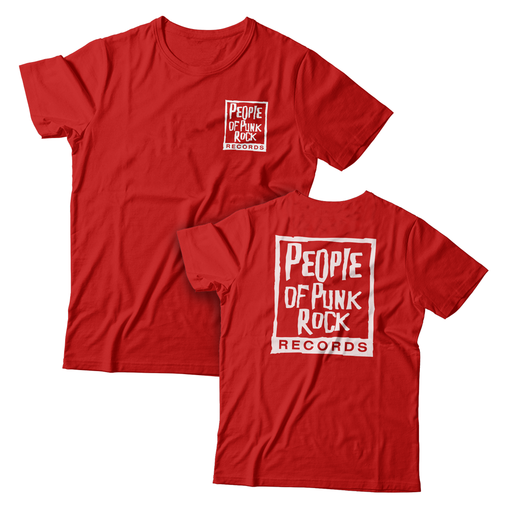 POPR Records - "POPR & Nail" (Red) (T-Shirt)