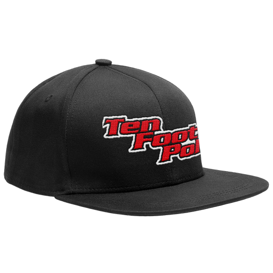 TEN FOOT POLE - "Logo / Red" (Black) (Snapback Cap)