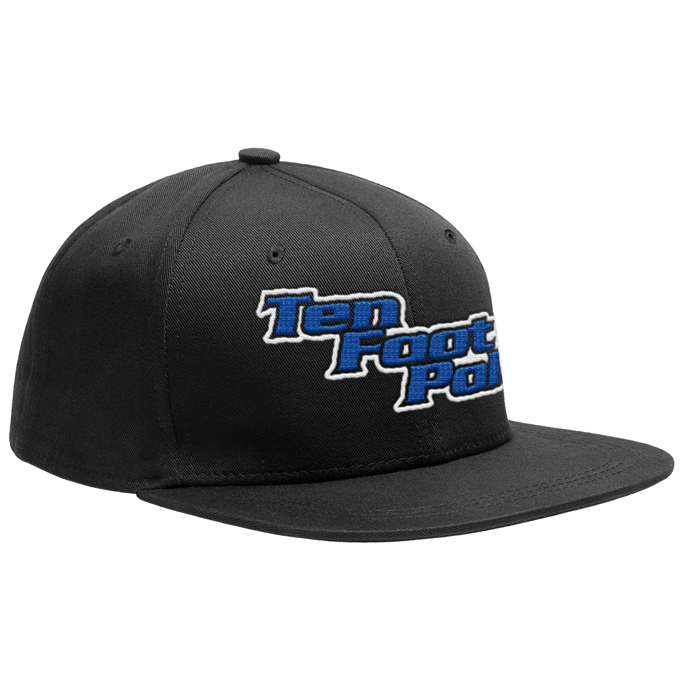 TEN FOOT POLE - "Logo / Blue" (Black) (Snapback Cap)