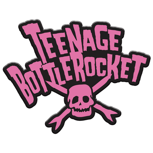 TEENAGE BOTTLEROCKET - "Skull Logo" (Pink) (Enamel Lapel Pin)
