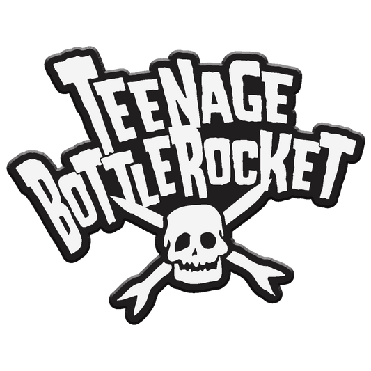 TEENAGE BOTTLEROCKET - "Skull Logo" (White) (Enamel Lapel Pin)
