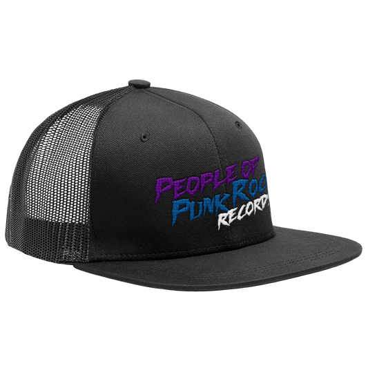 POPR Records - "Trasher Logo" (Black) (Trucker Cap)