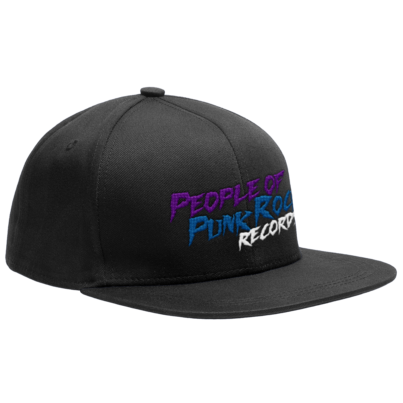 POPR Records - "Trasher Logo" (Black) (Snapback Cap)