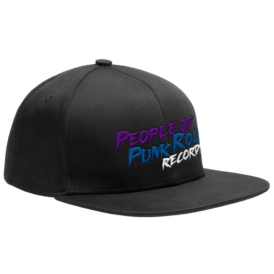 POPR Records - "Trasher Logo" (Black) (Snapback Cap)
