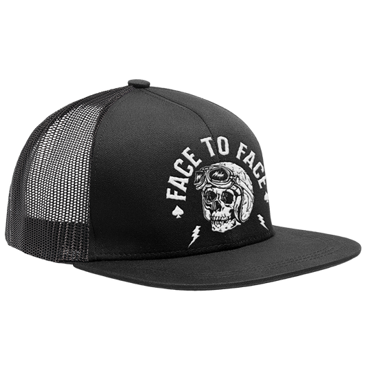 FACE TO FACE - "Biker Skull" (Black) (Trucker Cap)