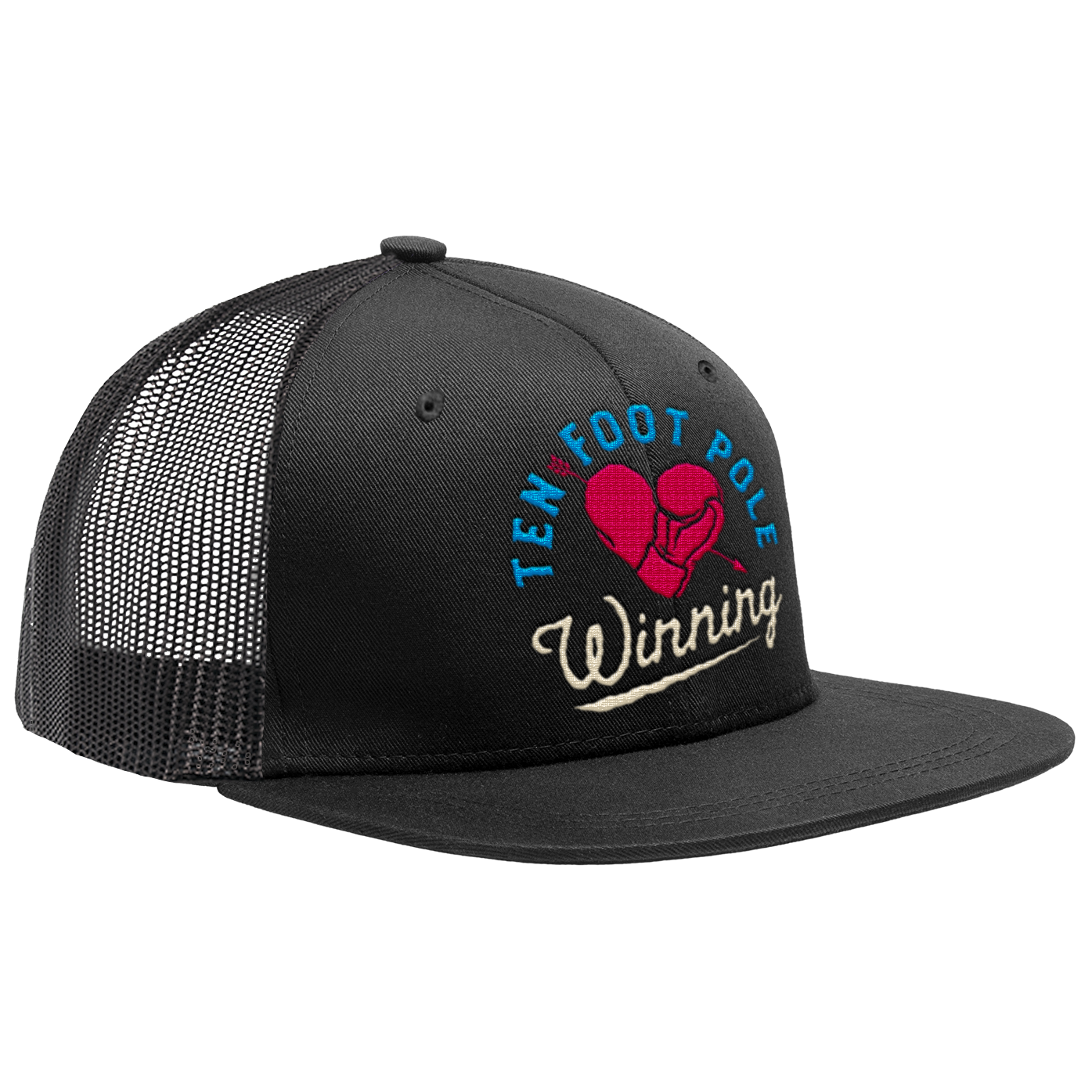 TEN FOOT POLE - "Winning Heart" (Black) (Trucker Cap)
