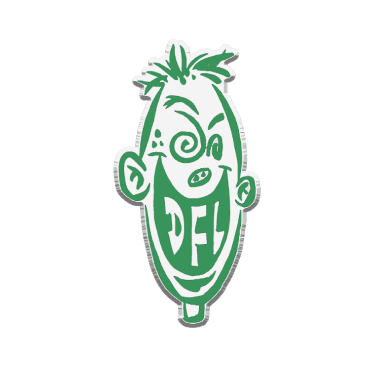 DFL - "Knucklehead" (Green on White) (Enamel Lapel Pin) (Copy)